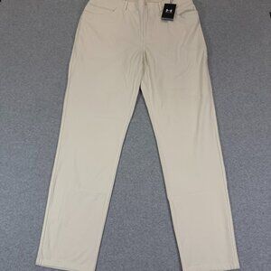 Under Armour Unstoppable 7-Pocket Pant Men's 36x32 Stone Tan Golf UA Storm NWT